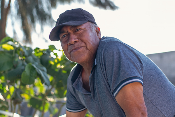 Man participating in trial.